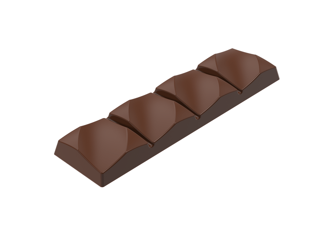 Moule à chocolat: 7 cônes 3D