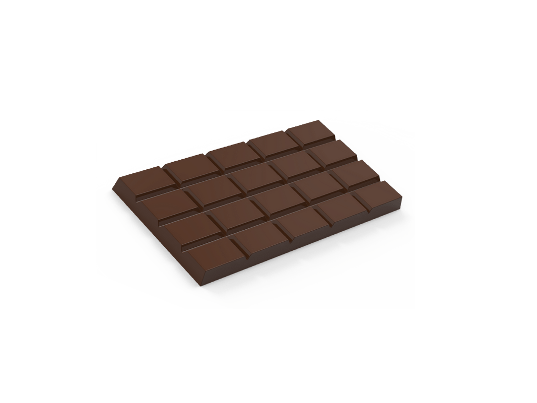 CHOCOLATE BAR MOULD 5 x 2 CROSSED - Savy Goiseau