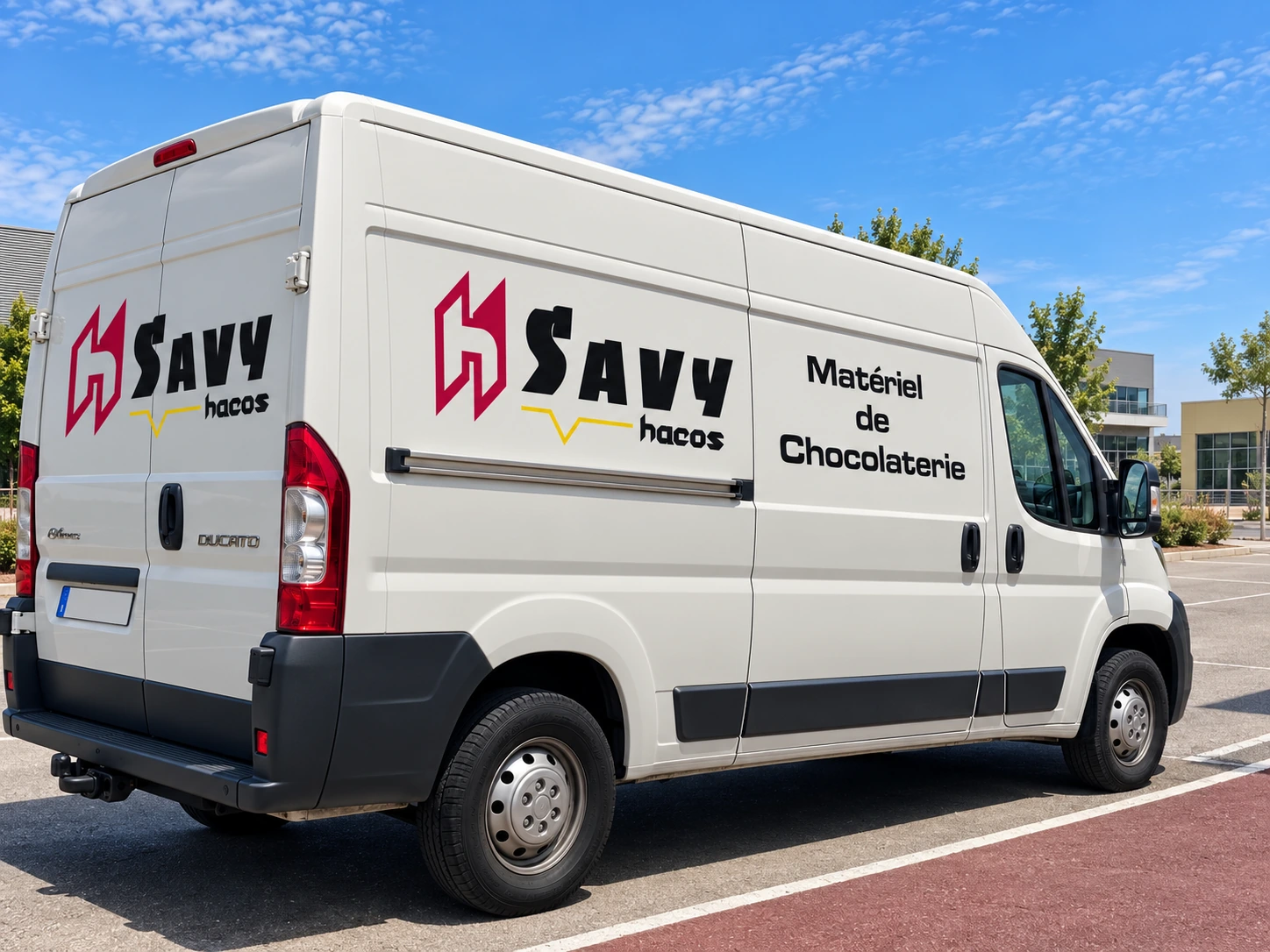 Furgoneta Savy Hacos: entrega, instalación y reparación de máquinas de chocolate
